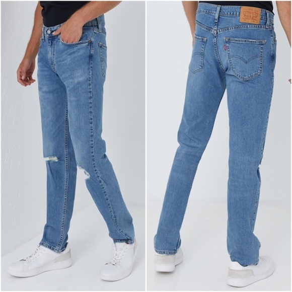 Levi’s Distressed 511 Slim Fit Jeans 36x30 - Picture 5 of 13